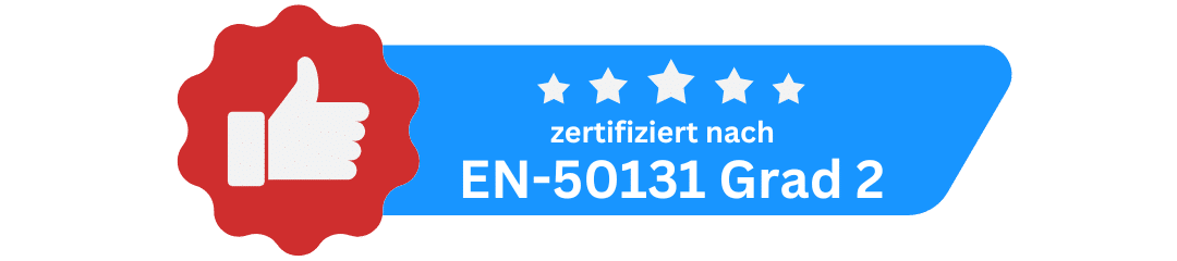 zertifiziert nach en 50131 grad 2