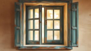 auf kipp geöffnetes fenster